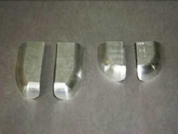 鋁制件去氧化皮、啞光處理前后